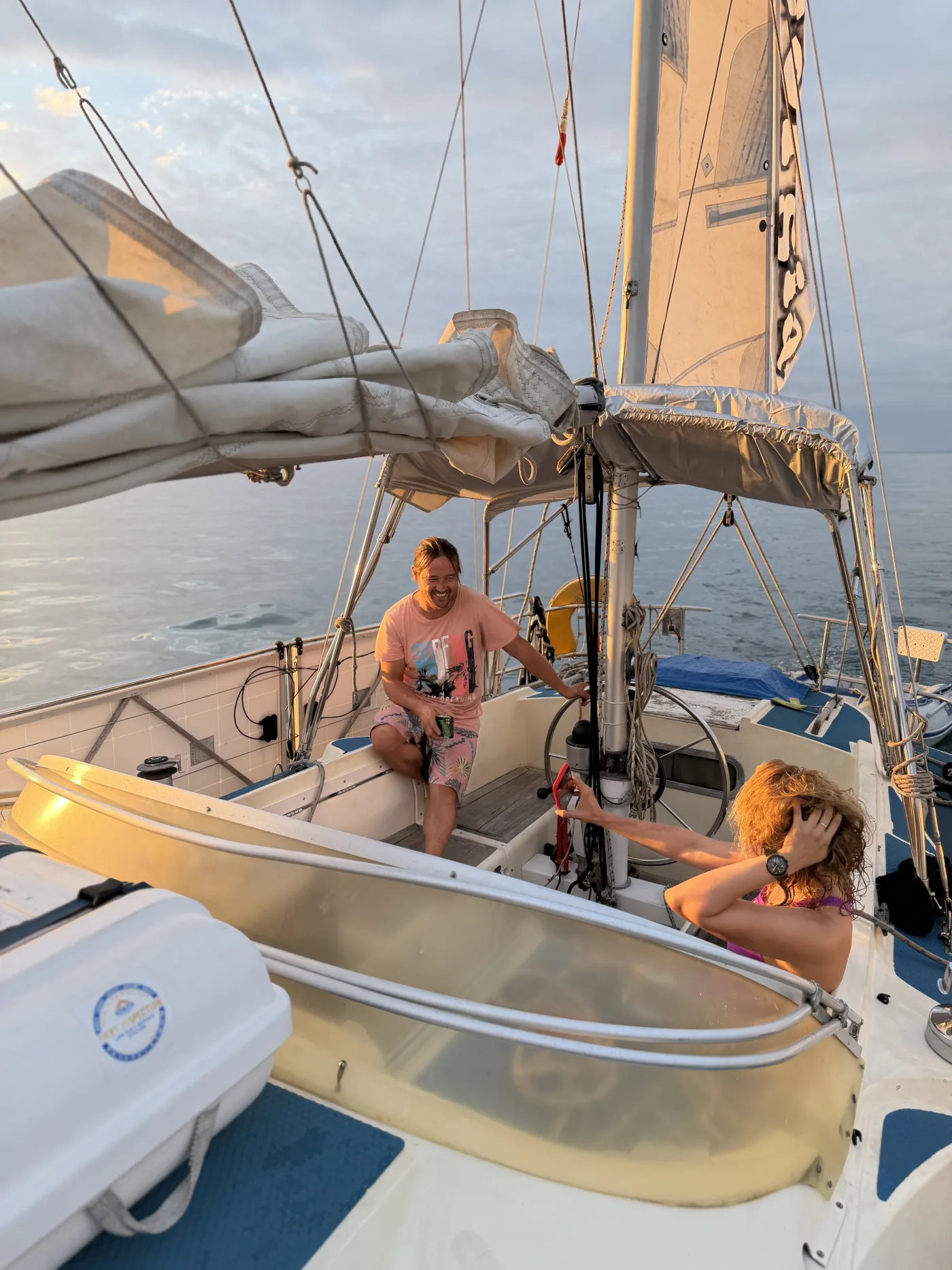 Sailing on the water near Poti